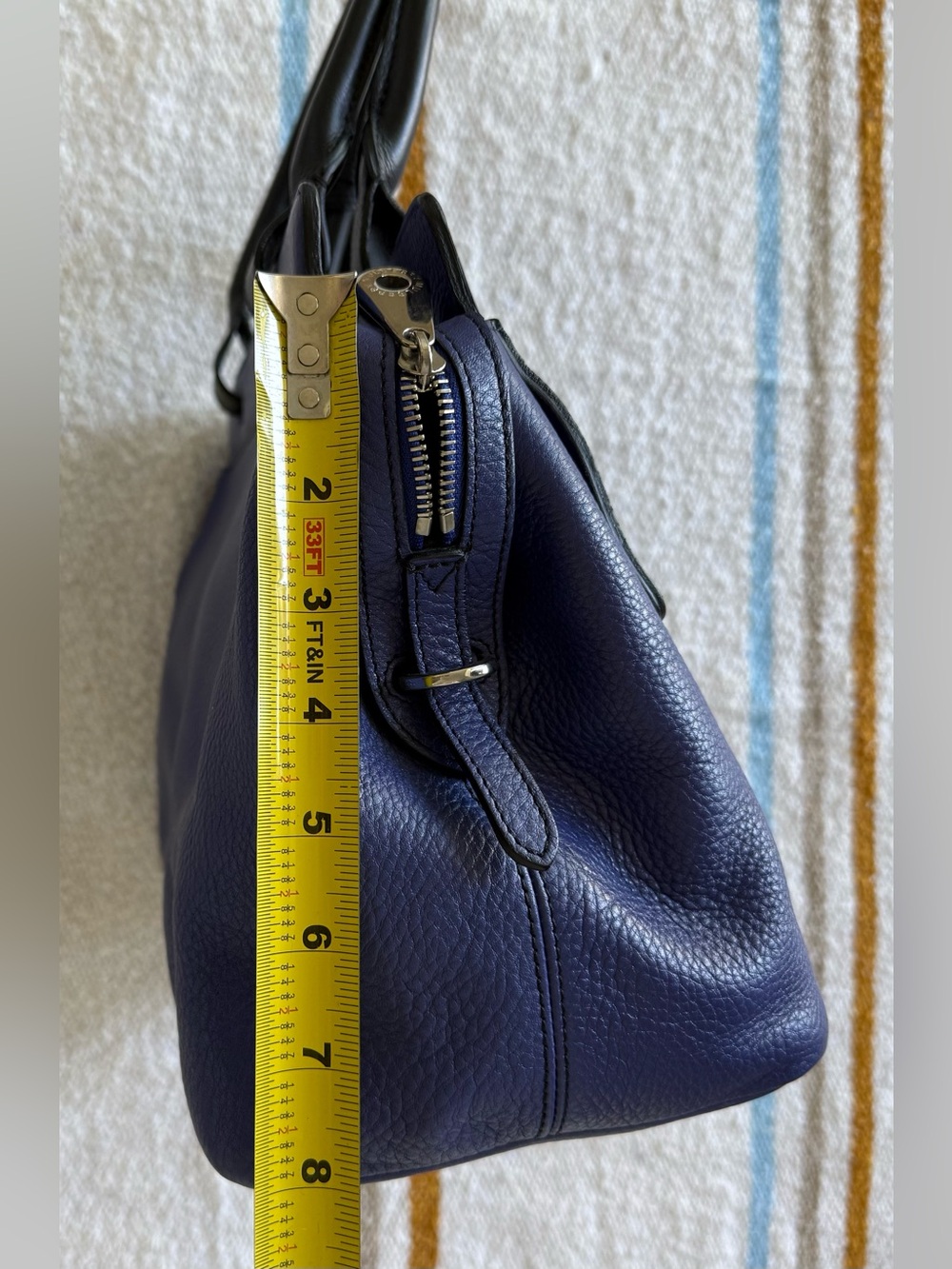 Mulberry 'Blenheim' Indigo (Blue Violet) Leather Satchel Bag | Rare Color - Picture 16 of 16